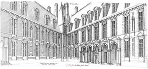 Gravure du premier volume des plus excellents Bastiments de France